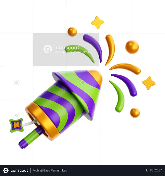 Fireworks  3D Icon