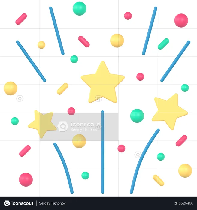 Fireworks  3D Icon