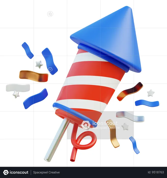 Fireworks  3D Icon