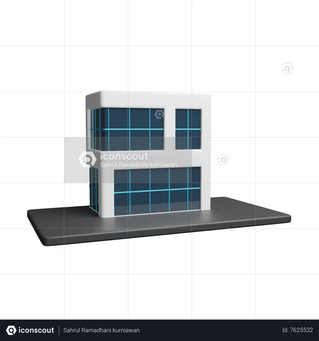 Firmengebäude  3D Icon