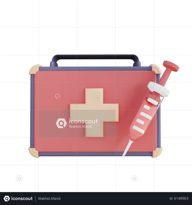 First Aid And Injection  3D Icon