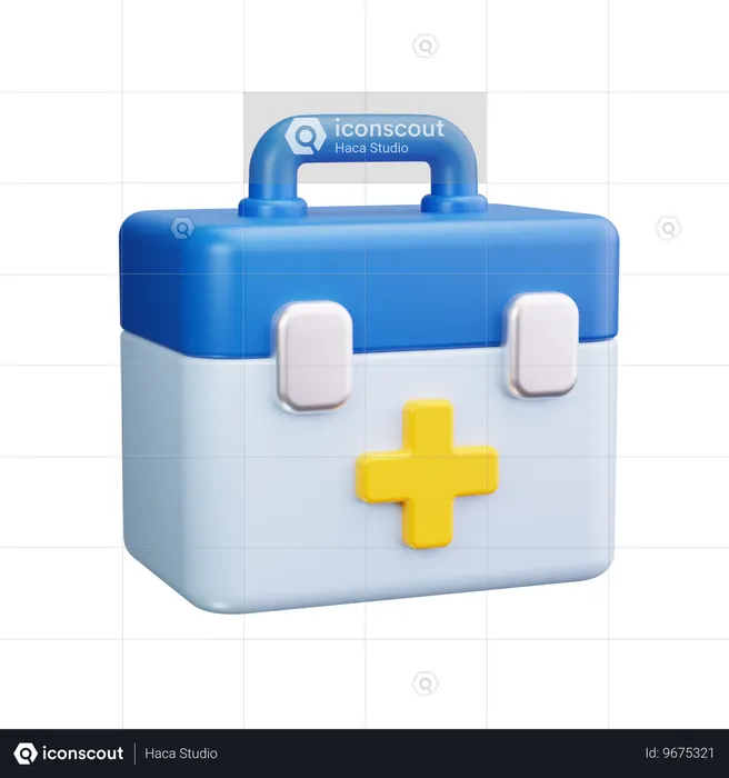 First Aid Bag  3D Icon