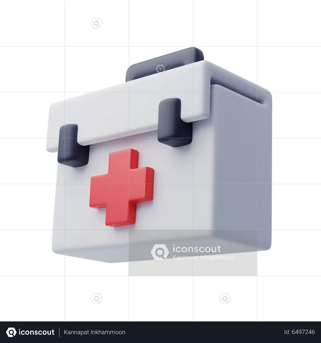 First Aid Box  3D Icon