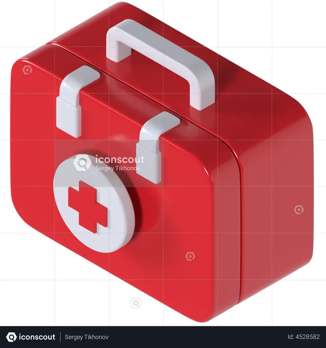 First Aid Box  3D Illustration