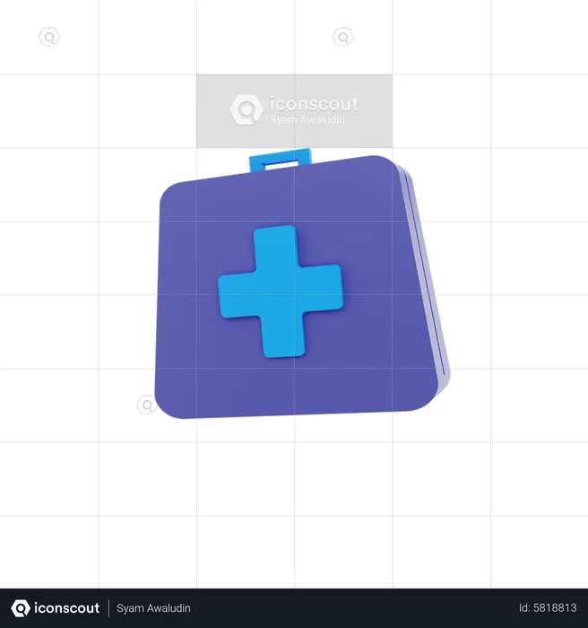 First Aid Box  3D Icon