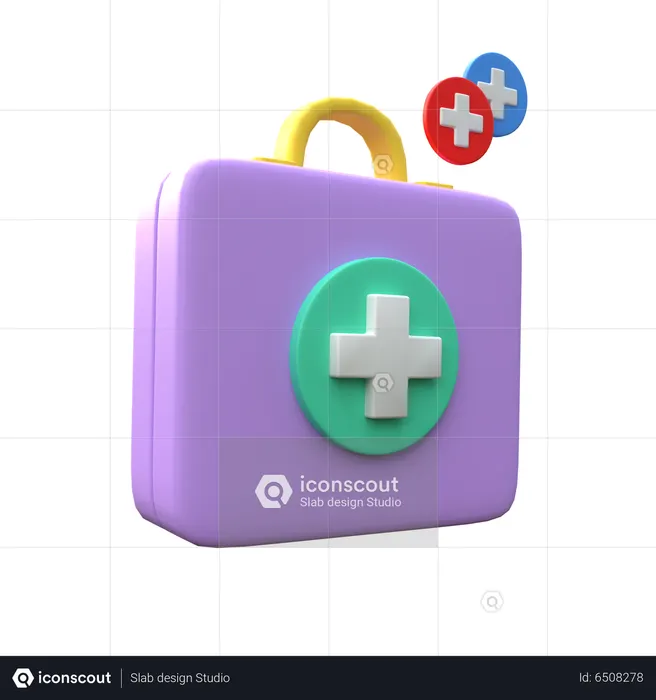 First Aid Kit  3D Icon