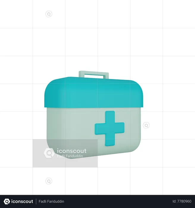 First Aid Kit  3D Icon