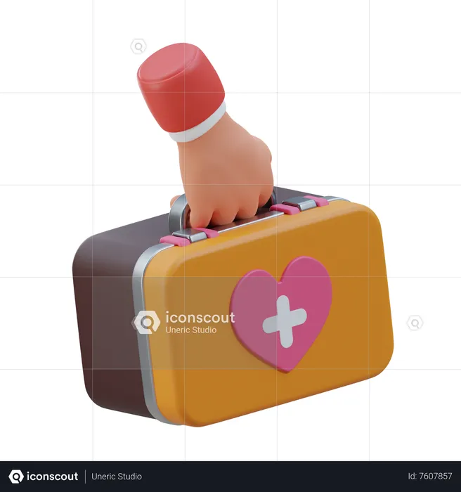 First Aid Kit  3D Icon