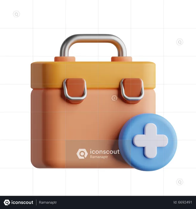 First Aid Kit  3D Icon