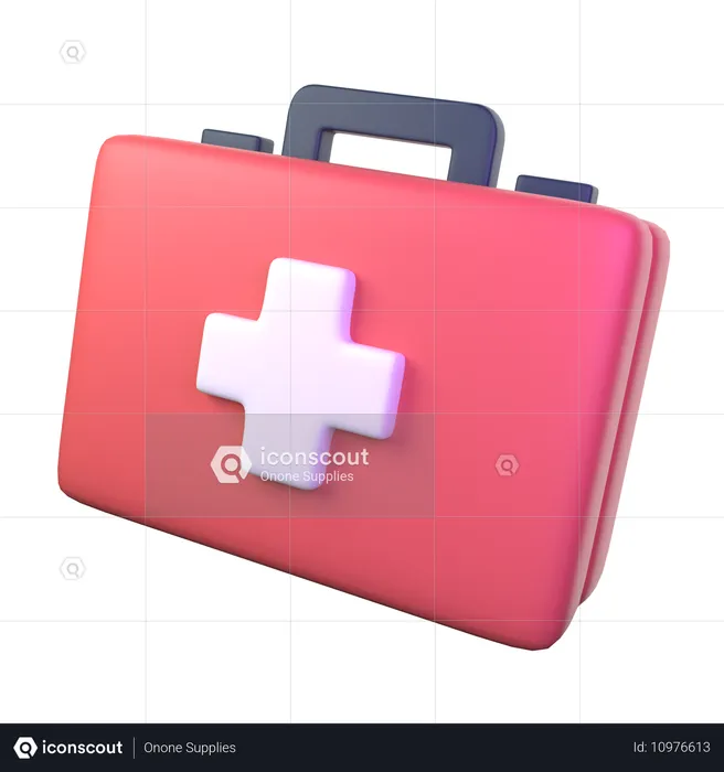 First Aid Kit  3D Icon