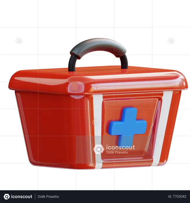 First Aid Kit  3D Icon