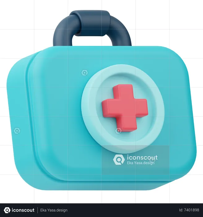 First Aid Kit  3D Icon