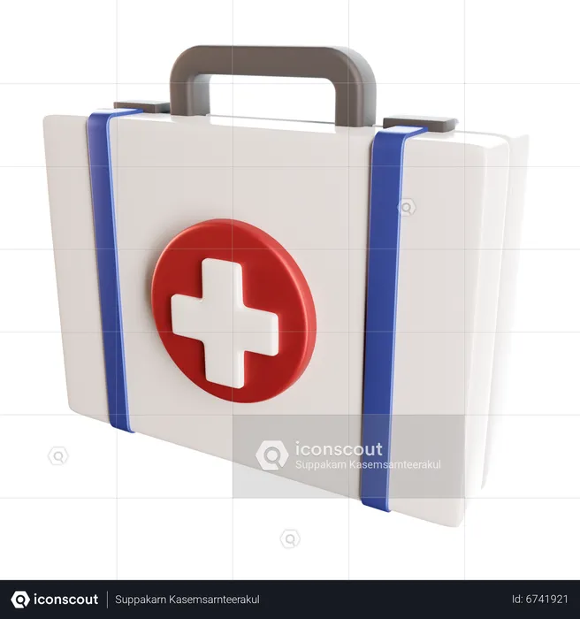 First Aid Kit  3D Icon