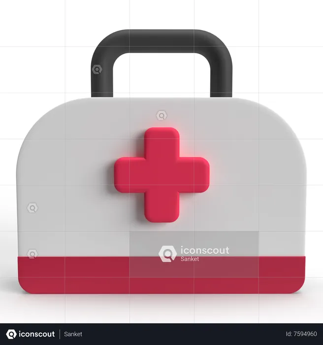 First Aid Kit  3D Icon