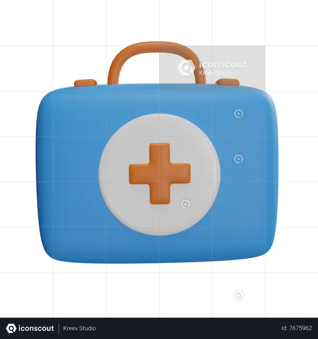 First Aid Kit  3D Icon