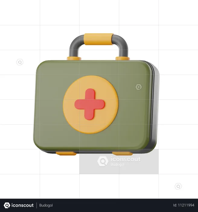 First Aid Kit  3D Icon