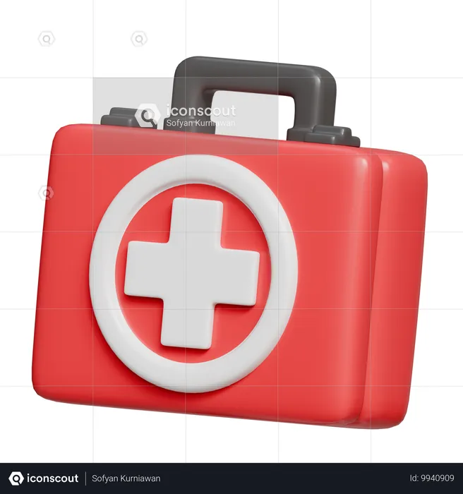 First Aid Kit  3D Icon