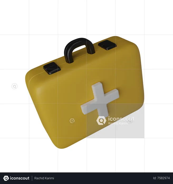 First Aid Kit  3D Icon