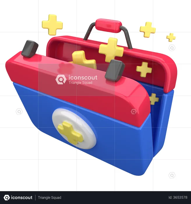 First Aid Kit  3D Illustration