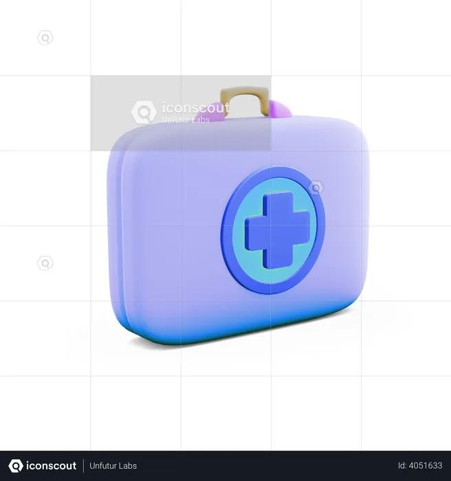 First Aid Kit  3D Illustration