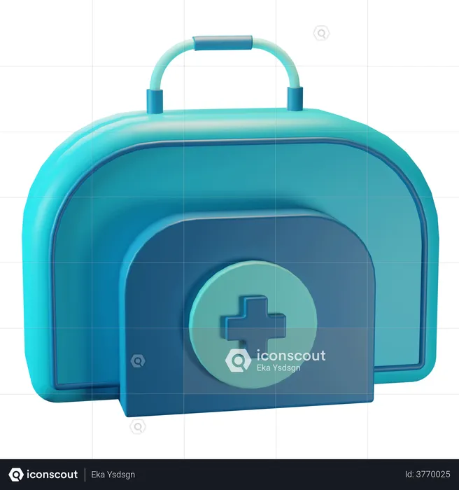 First Aid Kit  3D Illustration