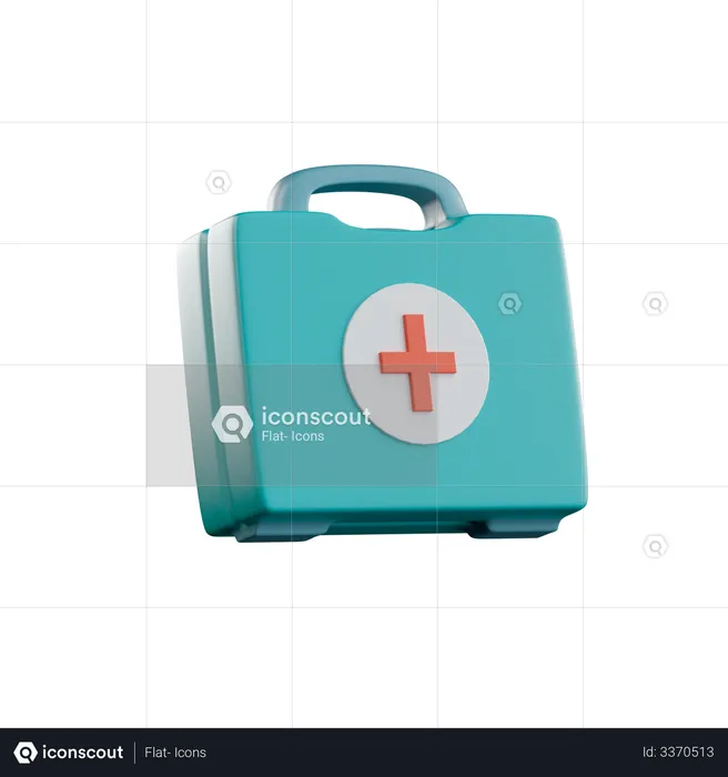 First Aid Kit  3D Illustration