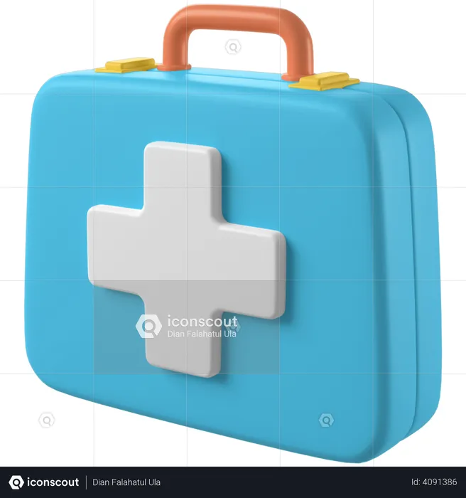First Aid Kit  3D Illustration