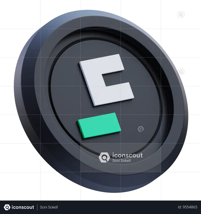 First Digital USD Cryptocurrency  3D Icon