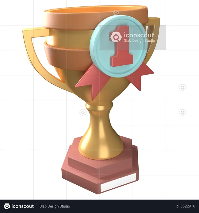 First Trophy  3D Icon