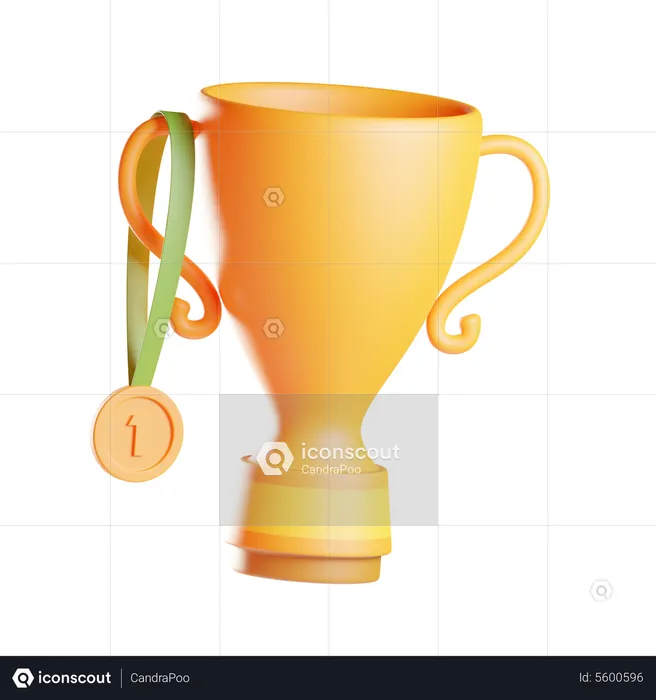 First Trophy  3D Icon