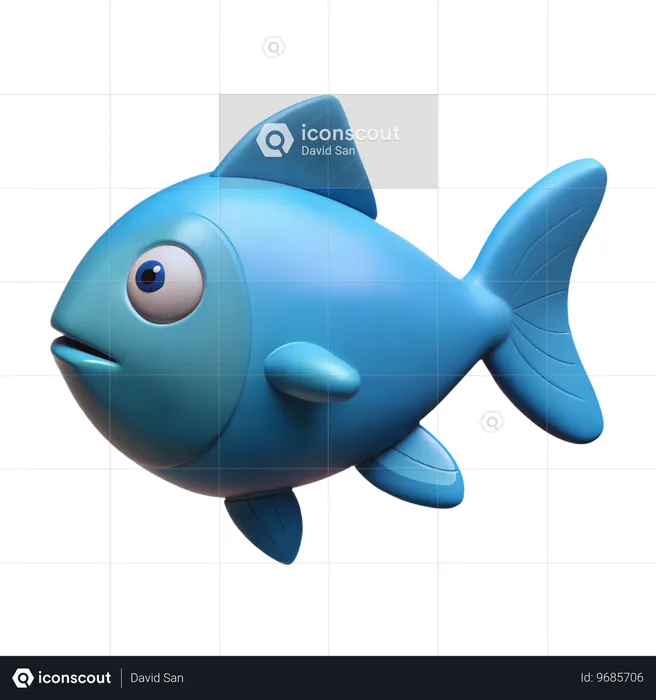 Fish  3D Icon