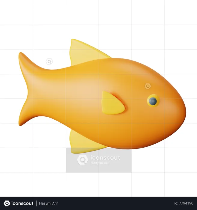 Fish  3D Icon