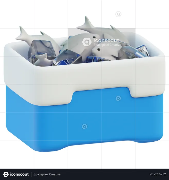 Fish Box  3D Icon