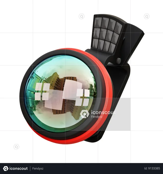 Fish Eye Lens  3D Icon