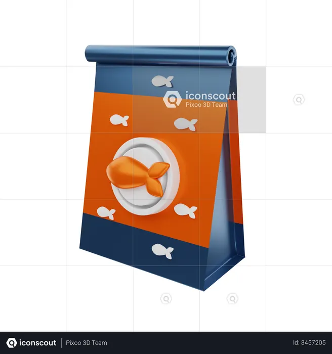 Fish Feed  3D Icon