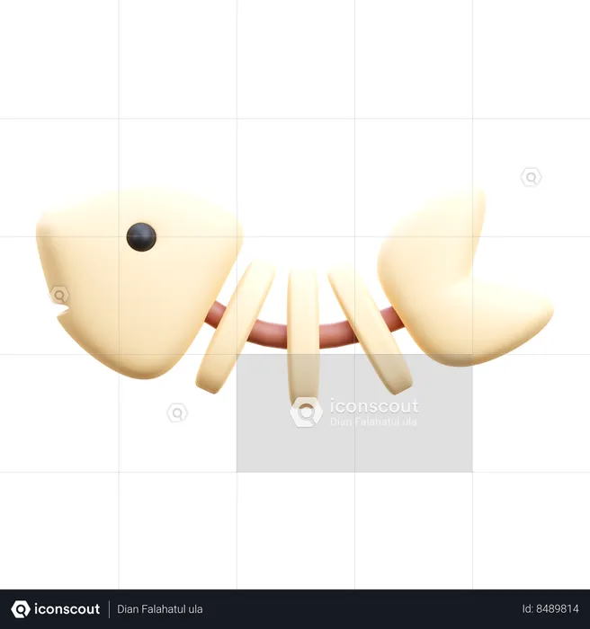 Fishbone  3D Icon
