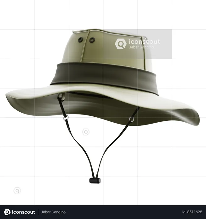 Fisherman Hat  3D Icon