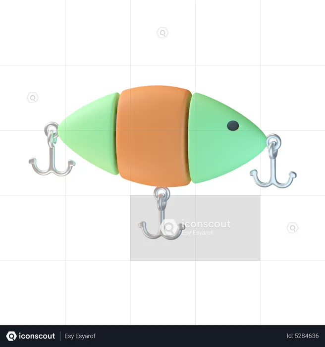 Fishing Baits  3D Icon