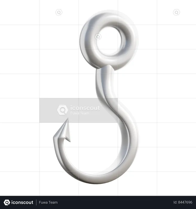 Fishing Hook  3D Icon