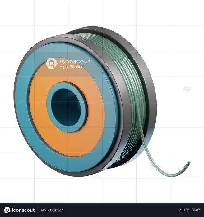 釣り糸  3D Icon