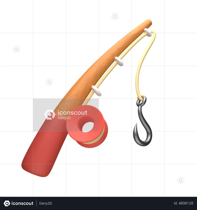 Fishing Rod 3D Icon download in PNG, OBJ or Blend format