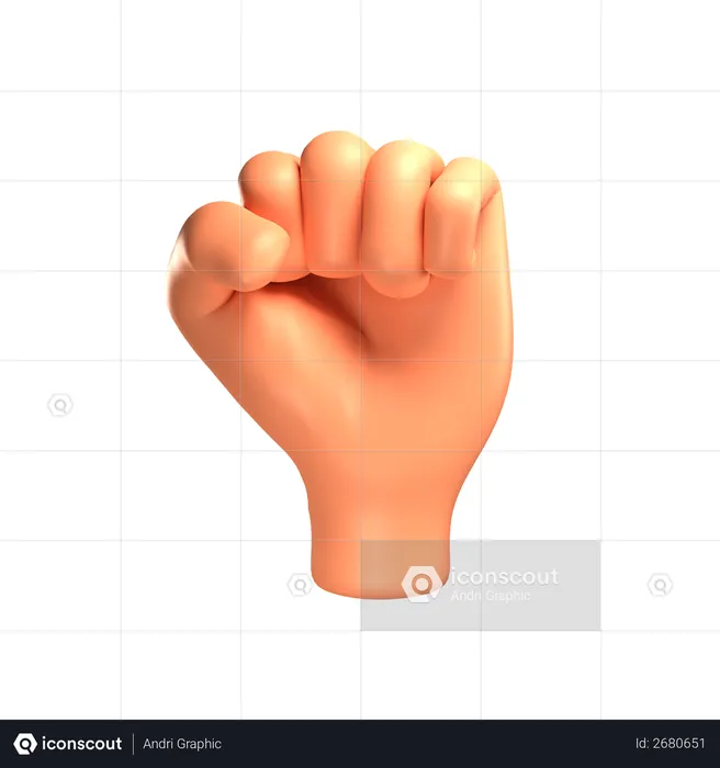 Fist  3D Illustration