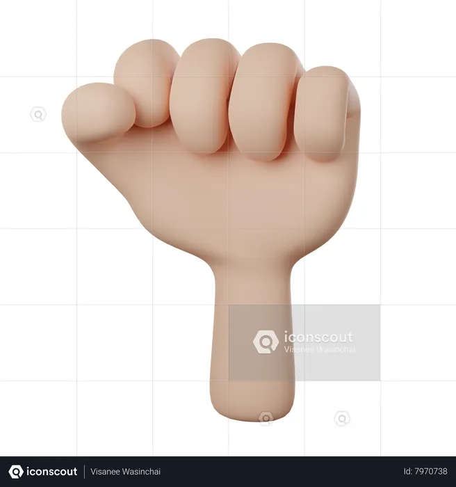 Fist  3D Icon