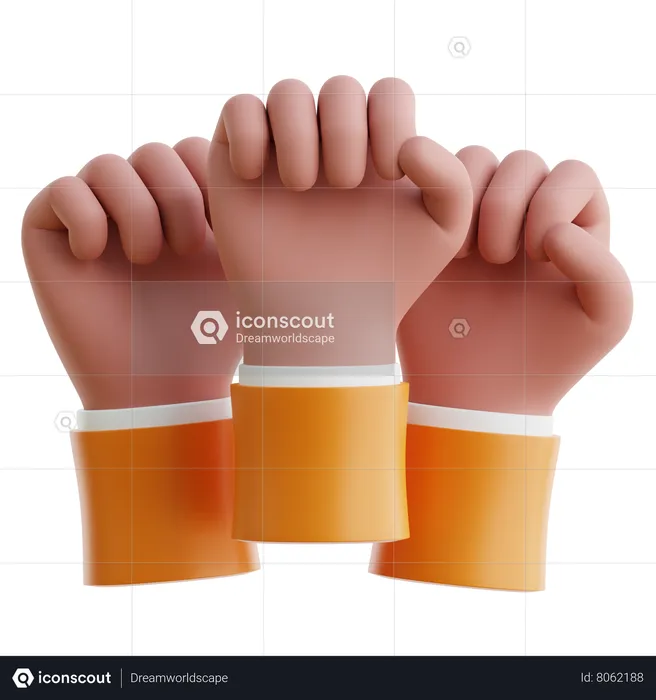 Fist Hand  3D Icon