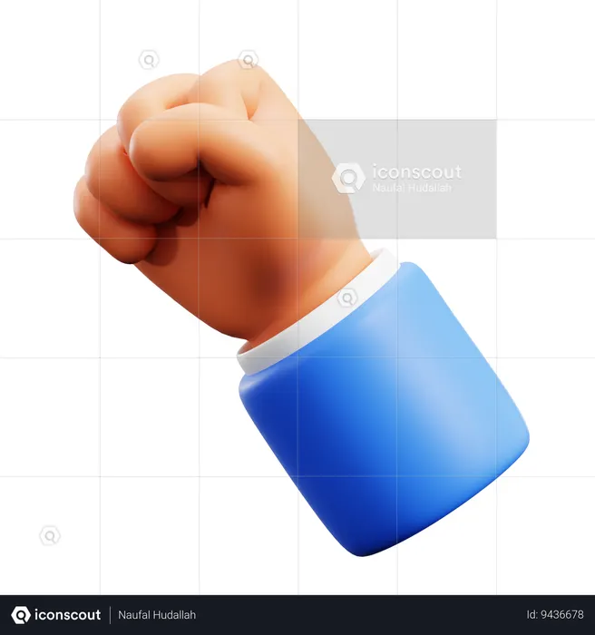 Fist Hand Gestures  3D Icon