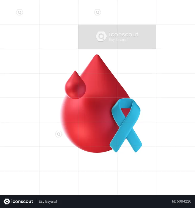 Fita de câncer de sangue  3D Icon