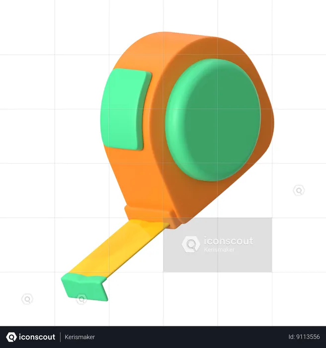 Fita métrica  3D Icon