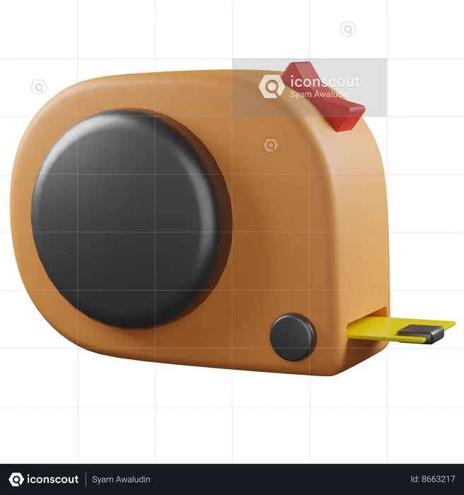 Fita métrica  3D Icon