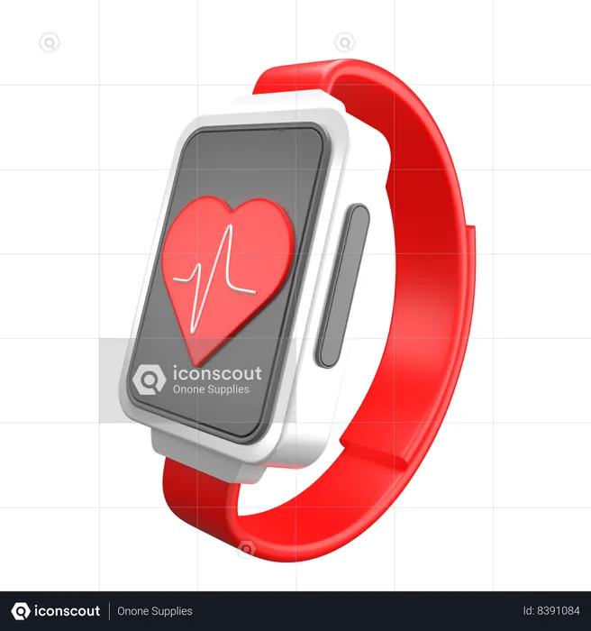 Fitnes Watch  3D Icon