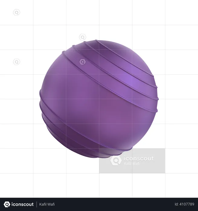 Fitness ball  3D Illustration
